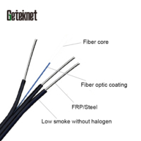 GETEKnet OEM ODM 1 2 4 8 12 Câble à fibres optiques extérieur étanche à l'eau à 1, 2, 4, 8, 12 cœurs, ligne de production de tambours pour système de câblage Internet
