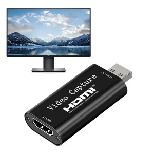 HDMI Để USB 2 0 Video 4K Máy Ghi Âm Trò Chơi Video Live Streaming Adapter HDMI Để USB Video Capture Thẻ