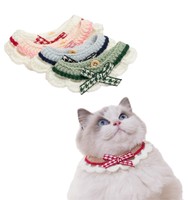 Colliers doux pour chatons, colliers souples, décorations pour animaux de compagnie, cravates pour chats en forme de nœud, serviettes humides pour chiens