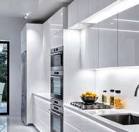 Meubles de cuisine modulaires polyvalents Prima – Offre exceptionnelle – Évier en marbre écologique adapté aux seniors avec robinet – Garantie 5 ans