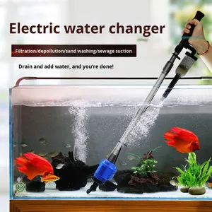 <span class=keywords><strong>Aspirateur</strong></span> à gravier électrique 4-en-1 pour aquarium, laveur de <span class=keywords><strong>sable</strong></span> automatique, éliminateur de déchets de poissons et changeur d'eau, <span class=keywords><strong>pompe</strong></span> submersible - Product Image 3