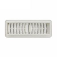 Nouvelle grille de ventilation rectangulaire réglable en plastique pour climatisation, grille de sortie/d'entrée d'air pour cabine