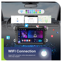 Autoradio Android Podofo 8'' 4+64G avec CarPlay/Android Auto sans fil, GPS, WIFI, FM, RDS pour Volkswagen/Seat/Skoda, électronique automobile OEM
