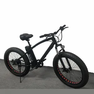 Fettes Reifen Elektrofahrrad Strand-Schnee-Fadrad Fettes Reifen E-Bike 500 W 36 V/13 AH Elektro-Mountainbike Gürteldrift dickes Fahrrad