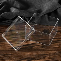 Transparente Recycelte PS-Kunststoff Lebensmittelverpackungsboxen für Kuchen Snacks Sushi Nudeln - Mehrere Größenoptionen