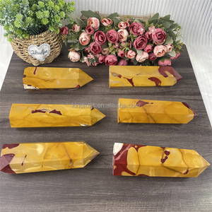 Torre de <span class=keywords><strong>jaspe</strong></span> Mookaite curativa de punto de cristal de piedra Reiki Natural de alta calidad para meditación - Product Image 3
