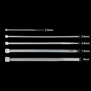 Fascette in Nylon 66 4x250mm, 3.6*250mm Resistenti ai Raggi UV, Alta Qualità, Lunghezza 10 Pollici, Resistenza alla Trazione Minima 18kg/40lbs - Product Image 4