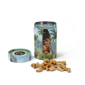 หลอดกระดาษแบบเปิดหน้าต่างสำหรับบรรจุขนม คุกกี้ บิสกิต ขนาดสั่งทำได้ รีไซเคิลได้ พิมพ์โลโก้ได้ - Product Image 2