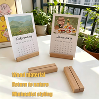 Porte-cartes en bois, supports de numéros de table en bois, supports de photos en bois pour panneaux acryliques, supports de décoration