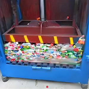 آلة بالات ملابس هيدروليكية ثقيلة ، آلة بالات صناعية لضغط نفايات المنسوجات المستعملة في بالات مدمجة - Product Image 3