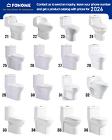 Fohome Modernos, toilettes monobloc de haute qualité, cuvette de toilettes sanitaire monobloc
