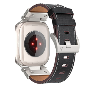 <span class=keywords><strong>Bracelet</strong></span> en <span class=keywords><strong>cuir</strong></span> véritable de luxe pour montre intelligente Ultra 2 <span class=keywords><strong>Bracelet</strong></span> de montre élégant pour IWatch Series 9 8 7 6 5 4 <span class=keywords><strong>Se</strong></span> 49mm 45mm <span class=keywords><strong>44mm</strong></span> 42mm - Product Image 6