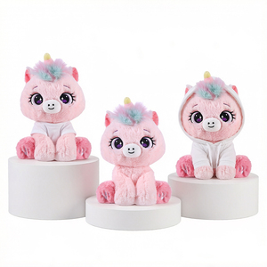 Peluche Unicorno Rosa Ultra Morbido Personalizzato OEM, Giocattolo Imbottito Ben Realizzato con Grandi Occhi per Bambini, Oggetto da Collezione - Product Image 1