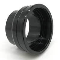 Bague en aluminium anodisé noir de haute qualité usinée CNC, manchon à pas variable sur mesure pour équipement industriel et tuyauterie