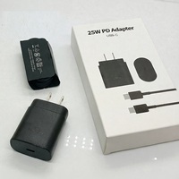 Adaptateur de chargeur mural USB-C 25W Super Rapide avec prise US/EU pour Samsung Charger Ori Fast Charging S24 Galaxy Ultra