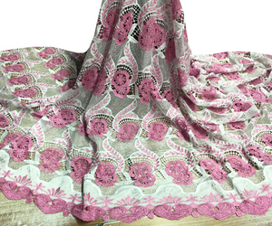 Tissu africain en dentelle Guipure de haute qualité pour femmes, robe nigériane, 5 Yards, <span class=keywords><strong>nouvelle</strong></span> collection ankara - Product Image 2