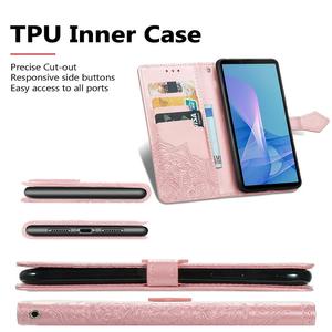 Cartera en relieve de Mandala con tarjetero Funda de teléfono de cuero para <span class=keywords><strong>Sony</strong></span> Xperia 1 5 10 VI II III Flip Cover - Product Image 6