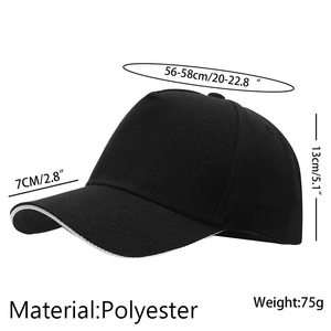 Cappellino da Baseball Sportivo a 5 Pannelli in Twill di Alta Qualità con Logo Ricamato Personalizzato Economico Colore Unico per Pubblicità Aziendale Eventi e Personale - Product Image 2