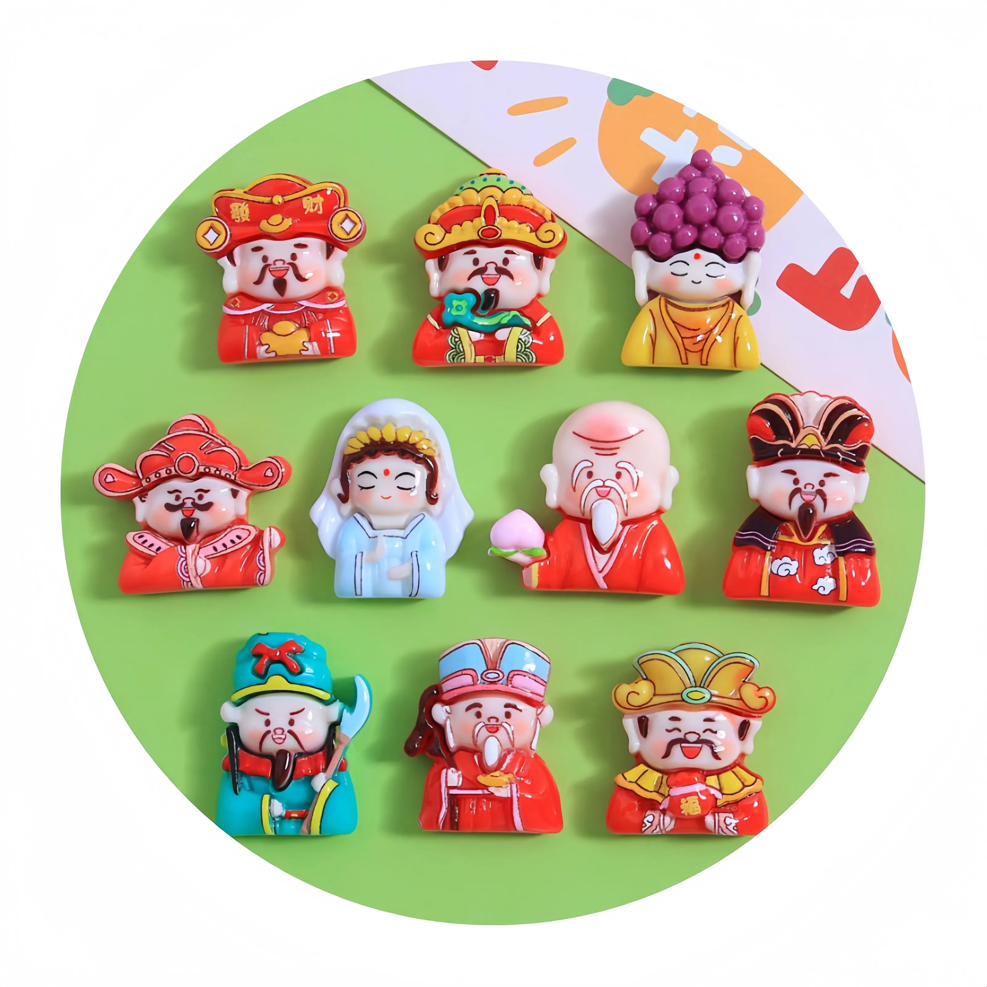 Chinese Culture New Year's Prayer Home Charm Decoration DIY Accessories Materials wholesale resin art and craft supplies