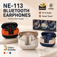 Earbud Nirkabel TWS Bluetooth 5.0, Earphone HiFi Stereo, Sentuh Pintar, Headphone In-Ear, OEM Logo Kustom, Grosir Pabrik NE113