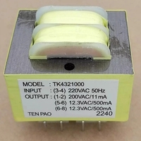 Circuito integrado de comunicación TK4321000 doble 12.3V500mA Maccarat caldera calentador de agua transformador de placa de alimentación 200V11mA