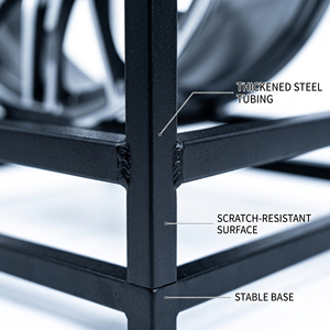 Rak Pajangan Pakaian Logam Bongkar Pasang Kustom dengan Lapisan Powder Coating, Stand Penyimpanan Showroom Berdiri Sendiri - Product Image 6