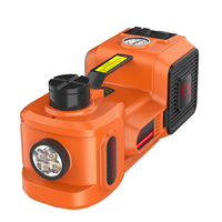 Gato hidráulico eléctrico portátil 3 en 1 con llave de impacto y bomba de aire, 180W DC12V, capacidad de carga de 5T para elevación de vehículos
