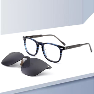 Oferta Especial Monturas <span class=keywords><strong>de</strong></span> <span class=keywords><strong>Gafas</strong></span> <span class=keywords><strong>de</strong></span> Acetato Hechas a Mano <span class=keywords><strong>con</strong></span> Clip Magnético para Sol 2 en 1 <span class=keywords><strong>Gafas</strong></span> <span class=keywords><strong>de</strong></span> Sol Magnéticas Ópticas Polarizadas - Product Image 1