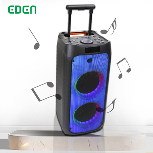 Loa Siêu Trầm PA Ngoài Trời Hoạt Động Đa Phương Tiện Di Động Cho Xe Đẩy 8Inch Kép Hộp Loa Bằng Nhựa Siêu Trầm Caixa De Som Bluetooths - Product Image 6