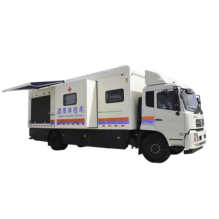 Modern large mobile medical truck physical examination customizable extendable mobile clinic