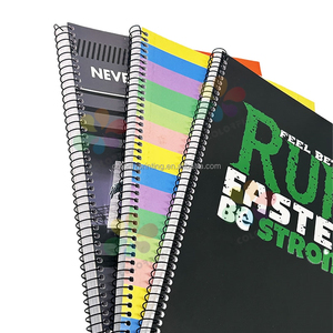 Xoắn ốc máy tính xách tay Pad A5 80 Sheets Đại Học Cai Trị dây ràng buộc Organizer in PP cho văn phòng trường học Lưu ý chụp số lượng lớn bán buôn - Product Image 1