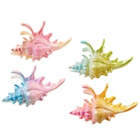 Nouvel Arrivage Pince à Cheveux Requin Nacrée Effet Aurore Motif Coquillage Mignon, Accessoire pour Chignon Femme, Logo Personnalisé