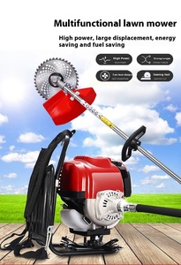 1800W Backpack Four-Stroke Lawn Mower <b>Gasoline</b> 140,139 Multifunctional Brush Cutter Mowing Loosening Industrial - Product Image 5