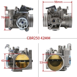 ชุดอัพเกรดระบบเชื้อเพลิงสำหรับรถแข่งฮอนด้า CBR250 <span class=keywords><strong>CBR300R</strong></span> ขนาด 38 มม. 40 มม. 42 มม. ประสิทธิภาพสูง ใช้ได้กับรุ่น CB250 CB300F CRF250 ชุดเรือนลิ้นปีกผีเสื้อ - Product Image 4