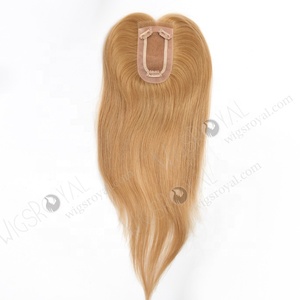 Sang Trọng Ánh Sáng Mà<span class=keywords><strong>u</strong></span> Nâ<span class=keywords><strong>u</strong></span> Ren Phía Trước Dây Cước Cơ Sở Mini Tóc Toppers Cho Phụ Nữ Của Nhỏ Hói Vá - Product Image 2