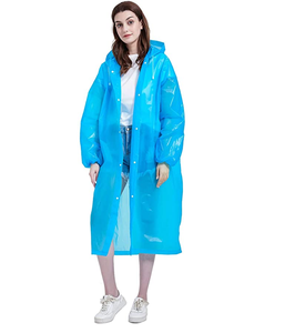 Unisexe Hommes Femmes Jetable Imperméable PEVA Pluie avec Impression de Logo Personnalisé pour Adultes de Jour de Pluie - Product Image 2