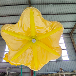 Lámpara Inflable con Forma de Flor de Trompeta, con Luces de Inducción Corporal, para Decoración Comercial en Exteriores - Product Image 5