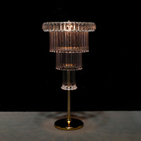 Décoration d'intérieur moderne pour mariage, porte-bougie multi-étages, vase centre de table, décoration de table pour événements et fêtes, ensemble de lampes de table d'intérieur