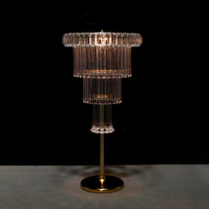 Decorazioni e accessori di lusso per matrimoni, vaso di cristallo a più livelli, centrotavola, portacandele per eventi, ornamento floreale, porta decorazioni per sala - Product Image 3