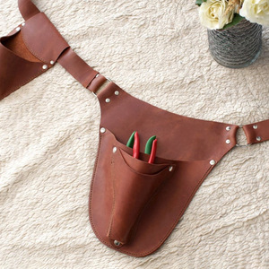 Bolsa de herramientas de jardín personalizada de cuero PU, bolsa de cintura para almacenamiento de herramientas de poda, bolsa de herramientas para mantenimiento de jardines. - Product Image 4