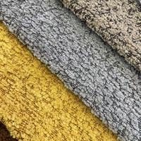 Tissu de canapé en chenille jacquard en polyester fabriqué en usine pour la tapisserie, les coussins, les tapis, les meubles