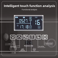 Miroir de salle de bain intelligent Android TV multifonction pour hôtel, miroir LED intelligent pour salle de sport avec écran tactile, miroir intelligent magique