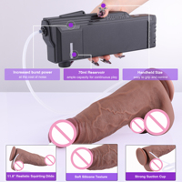 Hismith Dildo en silicone réaliste de 11,8 pouces, longueur insérable de 8,7 pouces, canal fluide, ventouse puissante, vente en gros pour distributeurs de jouets pour adultes