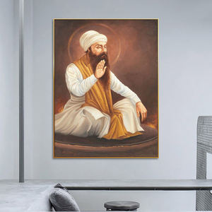 Huamiao ที่ทันสมัย Wall Art ภาพวาดกรอบภาพวาดกรอบ Sikh Guru <span class=keywords><strong>Arjan</strong></span> Dev สิกิสม์คริสตัลจิตรกรรมพอร์ซเลน - Product Image 4