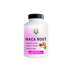 Cápsulas de Raíz de Maca que Ayudan al Equilibrio Hormonal, Sin Polvo de Raíz de Maca, Cápsulas Dietéticas de Raíz de Maca de Origen Vegetal para la Vitalidad y el Estado de Ánimo - Product Image 1