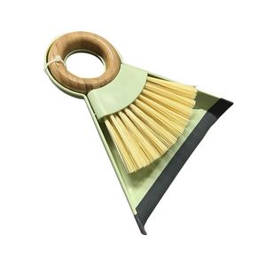 Portable Handheld Broom <b>Mini</b> Dustpan Cleaning Brush Set for <b>Desk</b> Bathroom Kitchen - Product Image 3