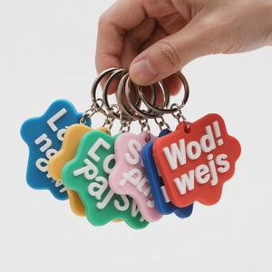 Wholesale Custom 3D Soft PVC <b>Keychain</b> with Metal Ring for Souvenirs - Product Image 4