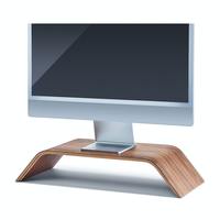 Samdi Hoge Kwaliteit Desktop Massief Hout Computer Monitor Verhoogde Kantoorstandaard Monitor Hout