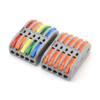Connecteur de bornier rapide Gaochao à 5 trous, borne électrique à pression pour la décoration de bâtiments et le câblage électrique