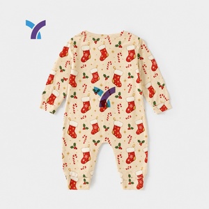 Band New Clothes Bamboo Viscose Custom Double Zipper Pajamas Autumn Baby <strong>Jumper</strong> Romper Bodysuit Baby-Romper - Product Image 2
